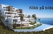 1612, Nerja - BELIGGENHET! Rett sørvendt - Moderne leiligheter på en utsiktstomt i Nerja. Ny marina med 500 båtplasser under utvikling i området. Penthouse med stor  takterrasse